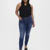 Vmcseven Mid Rise Skinny Fit Jeans