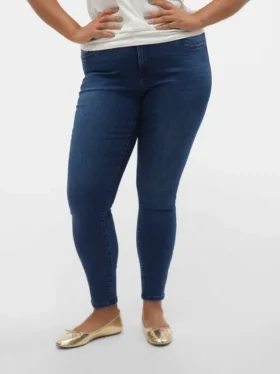 Vmctanya Skinny-Fit-Jeans mit mittlerer Leibhöhe