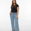 Vmctessa Jeans mit hoher Leibhöhe und weitem Bein