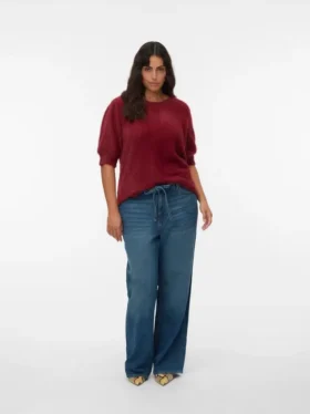 Vmctessa Jeans mit hoher Leibhöhe und weitem Bein