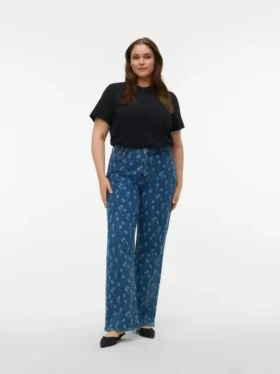 Vmctessa Jeans mit hoher Leibhöhe und weitem Bein