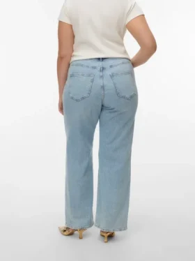 Vmctessa Jeans mit hoher Leibhöhe und weitem Bein