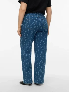 Vmctessa Jeans mit hoher Leibhöhe und weitem Bein