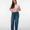 Vmctessa Jeans mit hoher Taille und weitem Bein