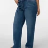 Vmctessa Jeans mit hoher Taille und weitem Bein