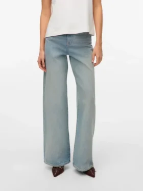 Vmelina Super High Rise Wide Leg Fit Jeans