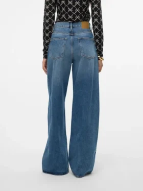Vmelina Super High Rise Wide Leg Fit Jeans