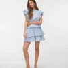 Vmelix kurzer Rock mit hoher Taille als Shorts
