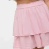 Vmelix kurzer Rock mit hoher Taille als Shorts