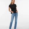 Vmella Mid-Rise-Jeans in gerader Passform
