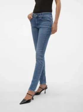 Vmempower Mid Rise Skinny Fit Jeans