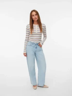 Vmestelle High Rise Barrel Fit Jeans