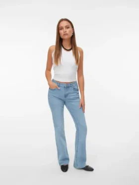 Vmflash Jeans mit mittlerer Leibhöhe und ausgestelltem Schnitt