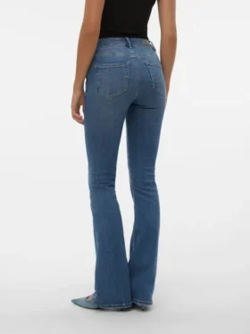 Vmflash Mid-Rise-Jeans mit ausgestelltem Schnitt