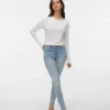 Vmflash Mid Rise Skinny Fit Jeans