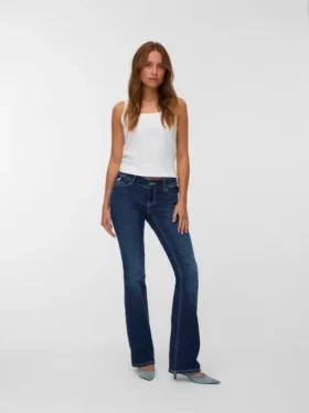 Vmhelena Jeans mit niedriger Leibhöhe und ausgestelltem Schnitt