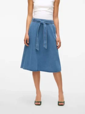 Vmjolene Midi-Rock mit hoher Taille