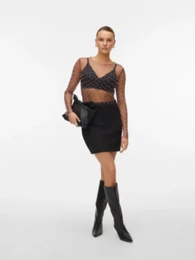 Vmkreta High Waist Shorts-Rock
