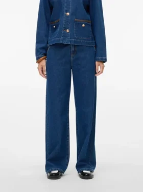 Vmmargot Jeans mit hoher Leibhöhe und weitem Bein