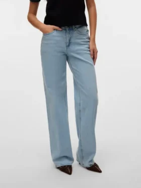 Vmmelisa Jeans mit mittlerer Leibhöhe und weitem Bein