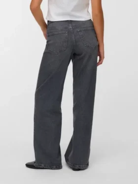 Vmmira Mid-Rise-Jeans in weiter Passform