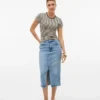 Vmnatalie Midi-Rock mit hoher Taille