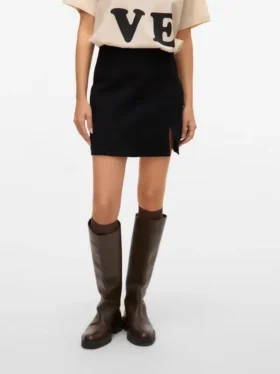 Vmnelly kurzer Rock mit hoher Taille
