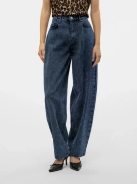Vmollie Jeans mit hoher Taille und Balloon-Passform