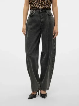 Vmollie Jeans mit hoher Taille und Balloon-Passform