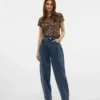 Vmollie Jeans mit hoher Taille und Balloon-Passform
