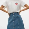 Vmpetra kurzer Rock mit hoher Taille als Shorts