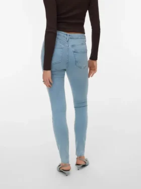 Vmpolly Mid-Rise-Jeans in Skinny-Passform