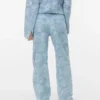 Vmrae Jeans mit hoher Leibhöhe und weitem Bein