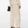 Vmrae Jeans mit hoher Leibhöhe und weitem Bein