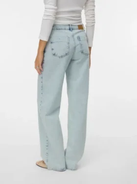 Vmrancy Jeans mit mittlerer Leibhöhe und weitem Bein