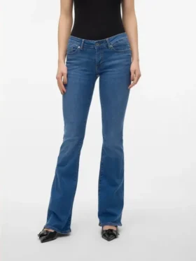 Vmsigi Jeans mit niedriger Leibhöhe und ausgestelltem Schnitt