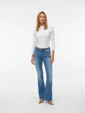 Vmsigi Jeans mit niedriger Leibhöhe und ausgestelltem Schnitt