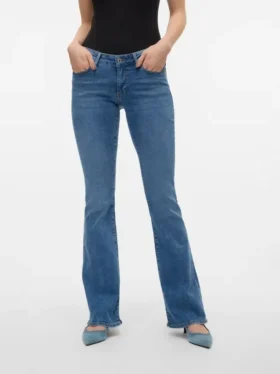 Vmsigi Jeans mit niedriger Leibhöhe und ausgestelltem Schnitt