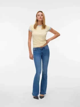 Vmsigi Jeans mit niedriger Leibhöhe und ausgestelltem Schnitt
