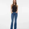 Vmsigi Jeans mit niedriger Leibhöhe und ausgestelltem Schnitt