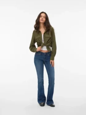 Vmsigi Low-Rise-Jeans mit ausgestelltem Schnitt
