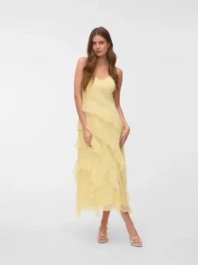 Vmsmilla Langes Kleid