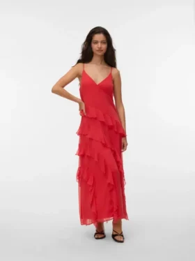 Vmsmilla Langes Kleid