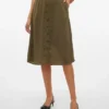 Vmsunny Midi-Rock mit hoher Taille