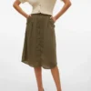 Vmsunny Midi-Rock mit hoher Taille