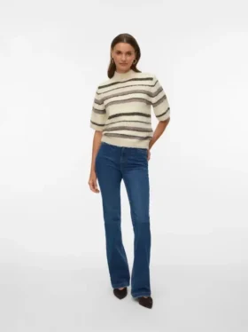 Vmtanna Jeans mit hoher Taille und ausgestelltem Schnitt