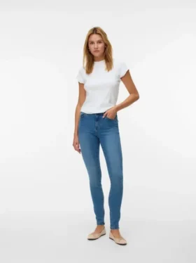 VMTanya Mid-Rise-Jeans in Skinny-Passform