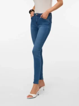 VMTanya Mid-Rise-Jeans in Skinny-Passform