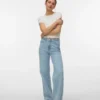 Vmtessa Jeans mit hoher Leibhöhe und weitem Bein