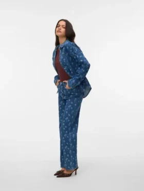 Vmtessa Jeans mit hoher Leibhöhe und weitem Bein